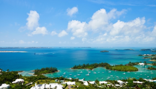 Bermuda's Great Sound from the top of Gibbs Hill Lighthouse