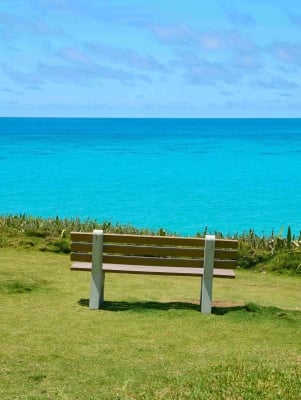 A bench at West Whale Bay