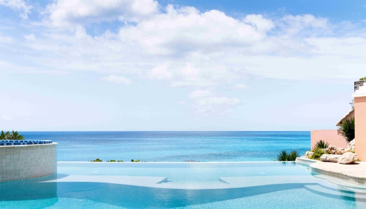 View of The Reefs Resort infinity pool.