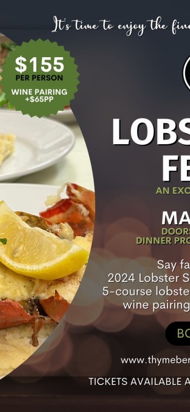 Thyme Restaurant – 2024 Lobster Feast
