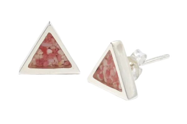 Crisson's Jewellers – Triangle Pink Sand Earrings