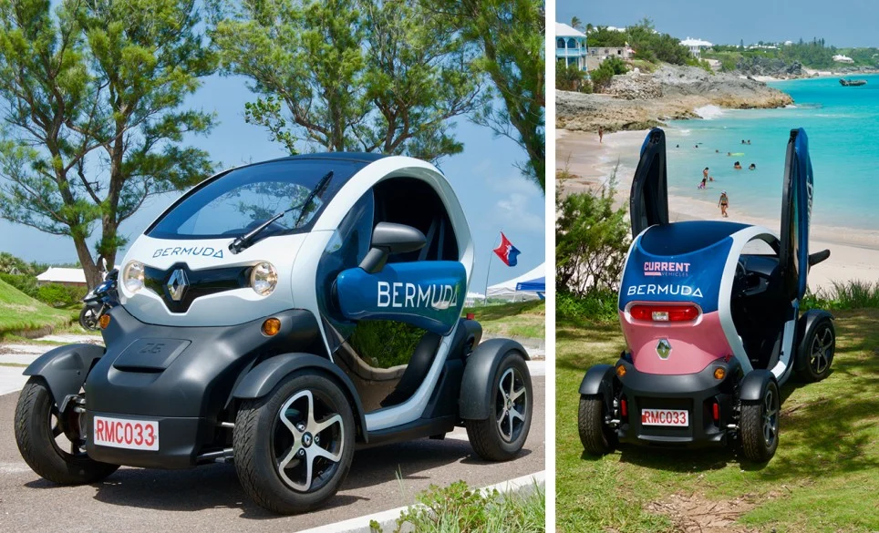 Two side by side electric cars