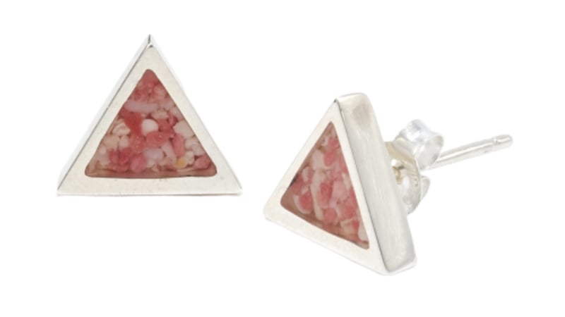 Crisson's Jewellers – Triangle Pink Sand Earrings