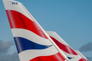 British Airways plane tail