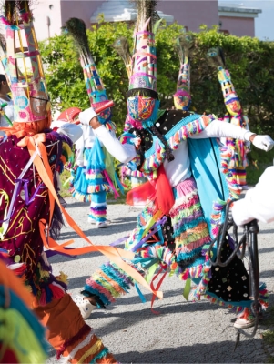 Gombey dancers at Carnival 