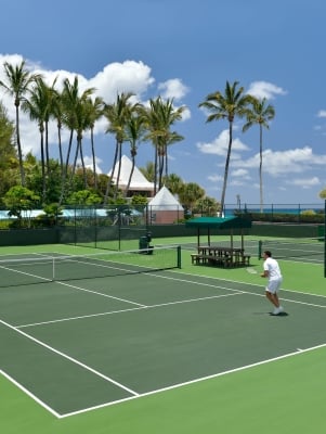 people playing tennis