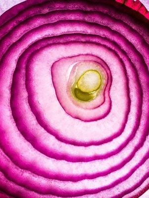 red onion cut into