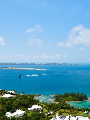 aerial view of Bermuda