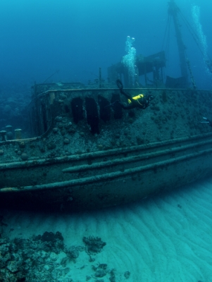 underwater shipwreck