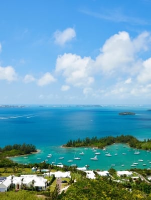 Bermuda's Great Sound from the top of Gibbs Hill Lighthouse