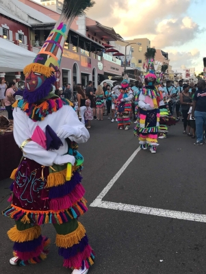 Gombey dancers