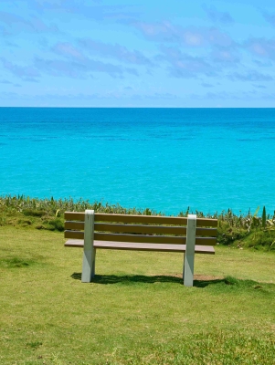 A bench at West Whale Bay