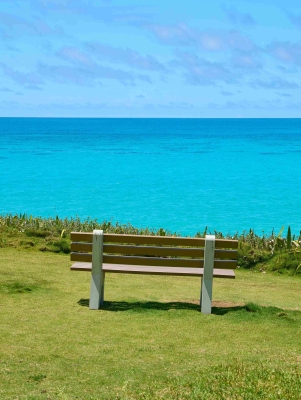 A bench at West Whale Bay