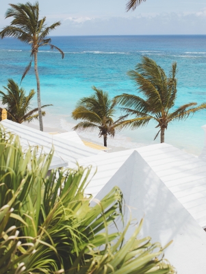 Birds eye view of Coral Beach Bermuda.