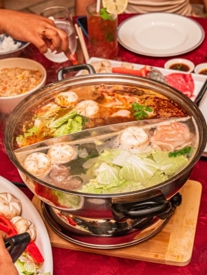 Close up of Hot Pot 
