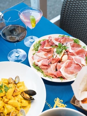Close up of food at Little Venice