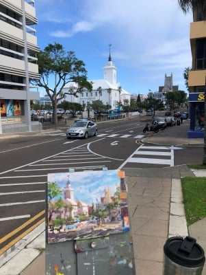 Day 8 . Bermuda Plein Air Festival - The Bermuda Plein Air Festival Show And Judging