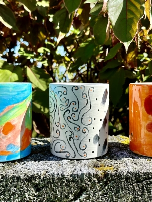 Bermy Flow Studio – Glazed Mugs From Single Session Workshop.