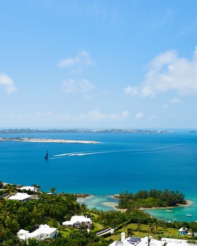 aerial view of Bermuda