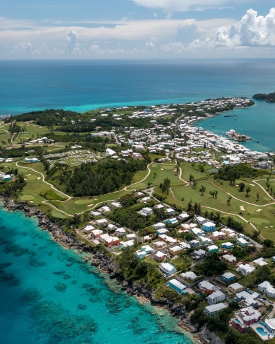 An aerial view of St George's Parish 