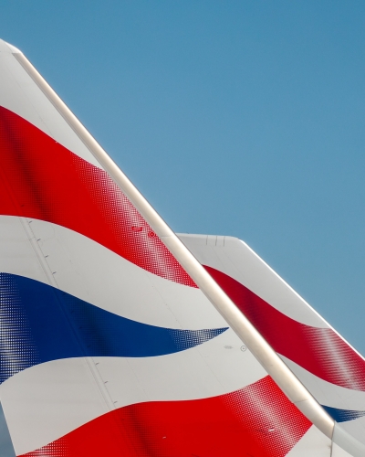 British Airways plane tail