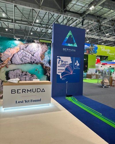 A view of the Bermuda stand at World Travel Market.