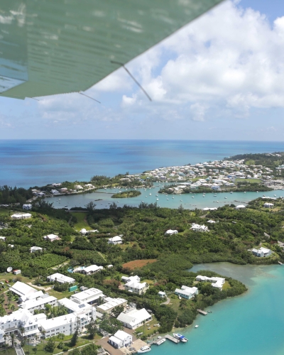 Aerial view from a plane.