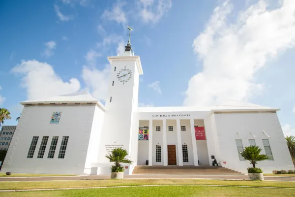 Hamilton city hall and arts centre in Bermuda