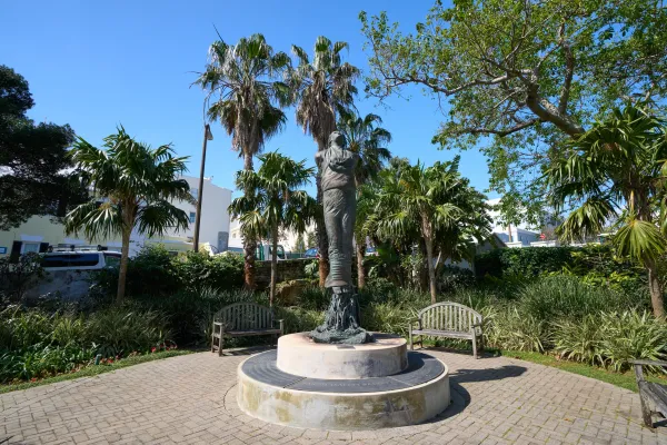 A statue in a park in Hamilton, Bermuda