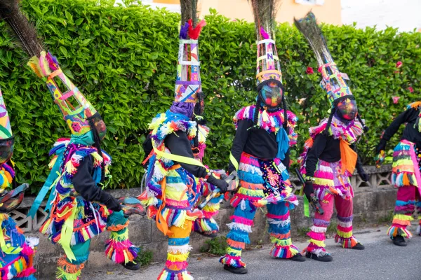 A group of tradtional Bermudian dancers