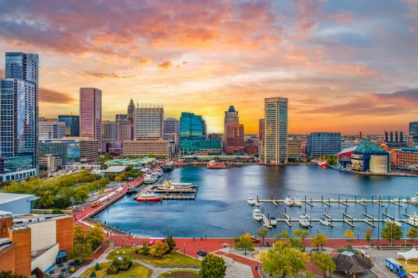 The Baltimore skyline