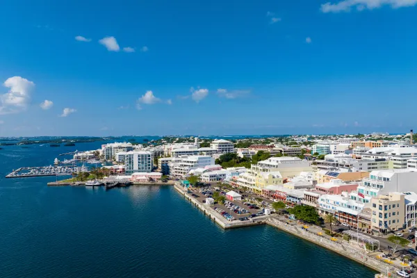 Aerial view of Hamilton Harbour