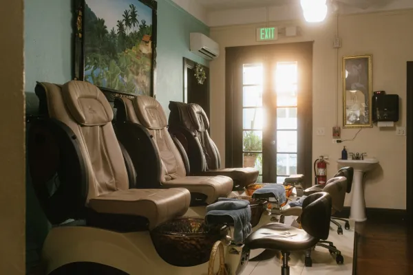 Treatment chairs at Oasis Spa