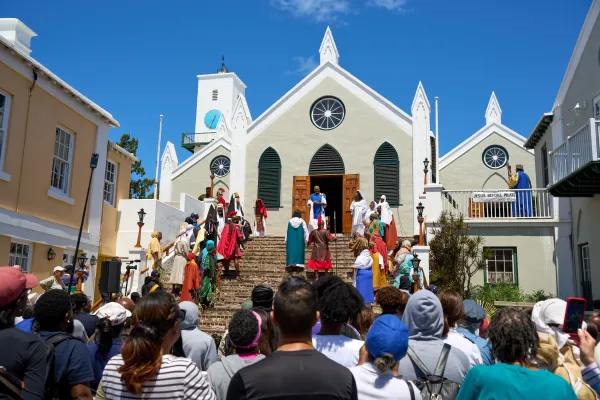 The Walk to Calvary on Good Friday in Bermuda