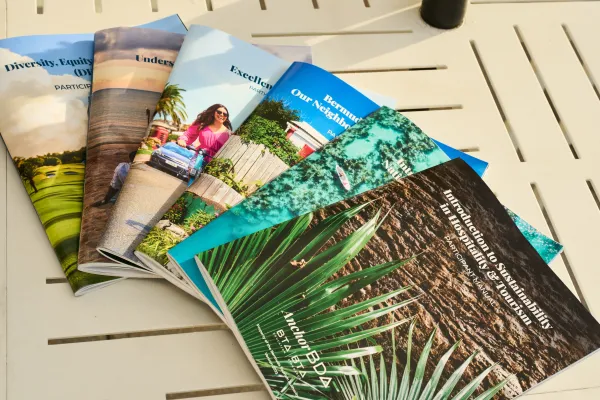 A collection of Bermuda brochures