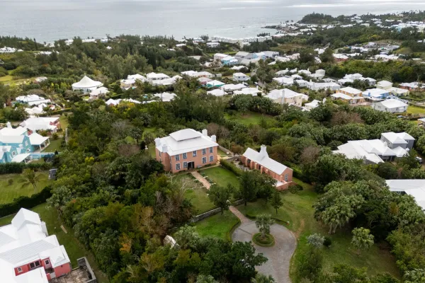 Aerial view of the Bermuda National Trust Museum