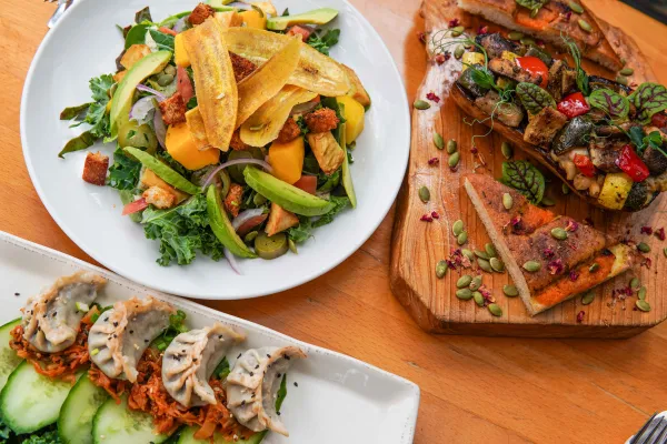 Vegan dishes from Bermuda