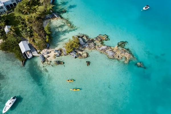 Aerial view of Mangrove Bay