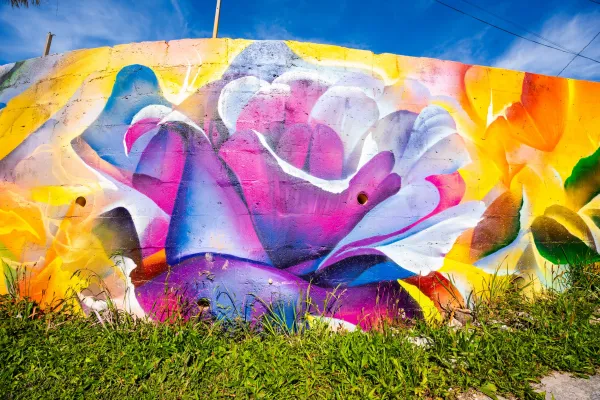 Mural done during Run for Arts