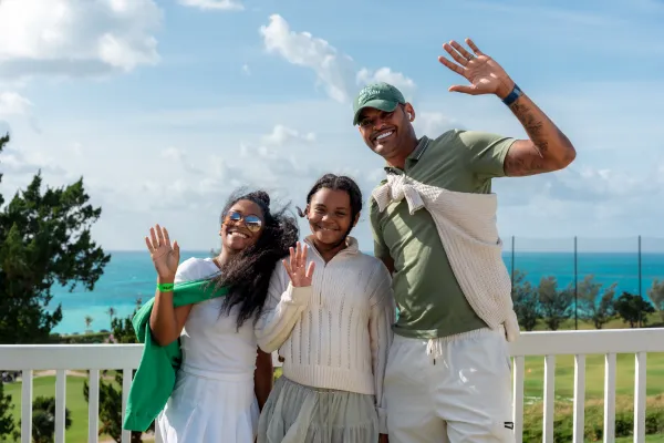 A family at the PGA