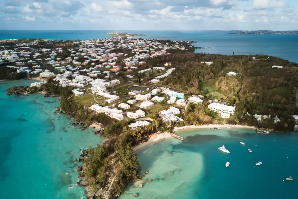 Aerial of Bermuda 