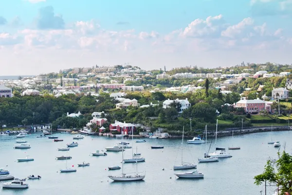 Aerial shot of Hamilton Harbour