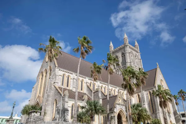 Street view of Bermuda Cathedral.