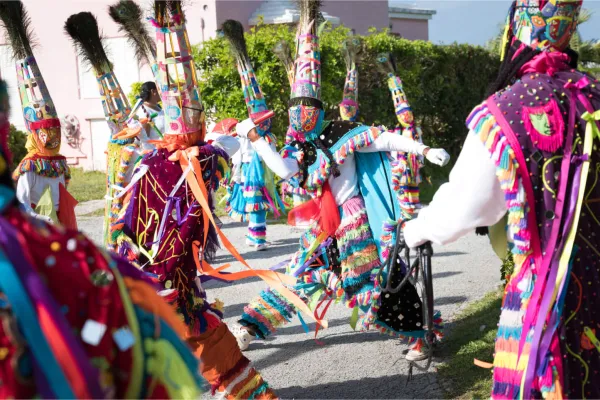 Gombey dancers at Carnival 