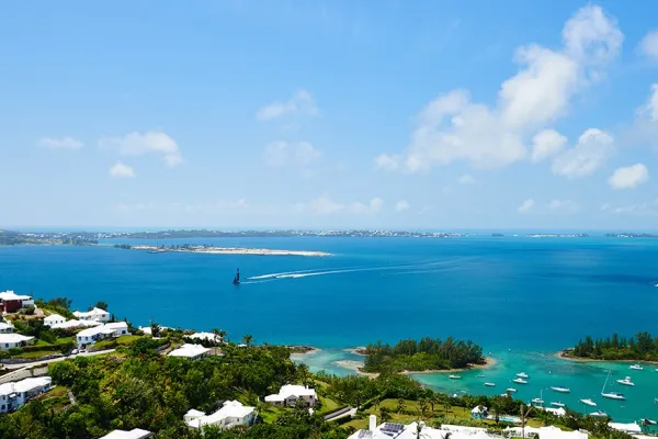 aerial view of Bermuda