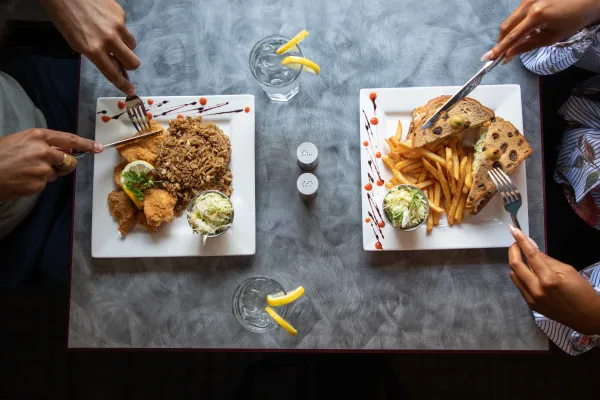 Birdseye view of a Bermudian food from Lost in the Triangle (LITT) 