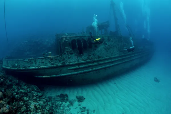 underwater shipwreck