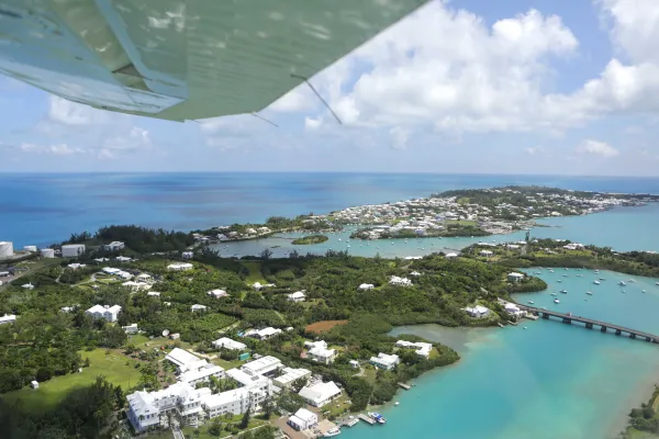 Aerial view from a plane.