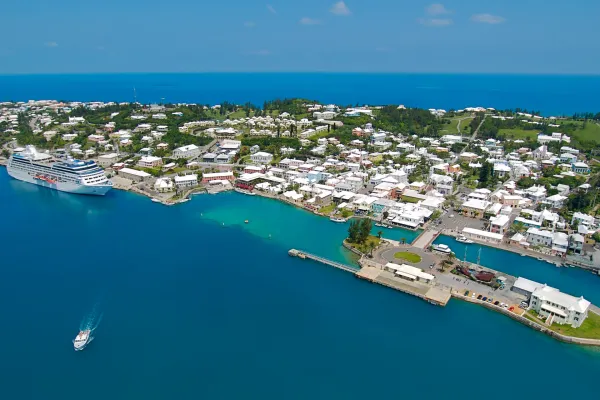 Aerial view of St Georges Harbour
