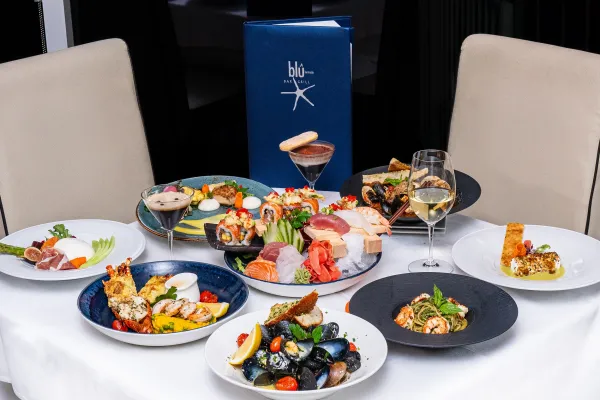 Blû Bar and Grill – Blu - Table Of Food